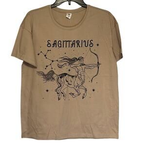 NWT La Luna Sagittarius Zodiac Graphic Tee Celestial Astrology Shirt Medium